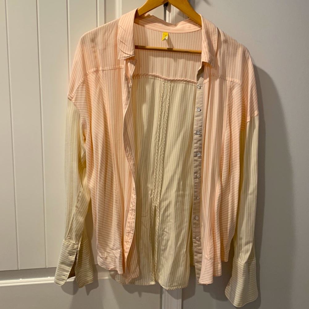 Free People Button Down Blouse